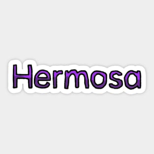 Beautiful in Spanish - (Purple) Sticker